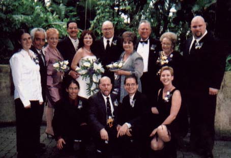Family portrait at a wedding; Actual size=240 pixels wide